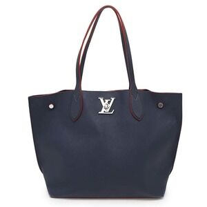 LOUIS VUITTON Red Leather Tote Bag